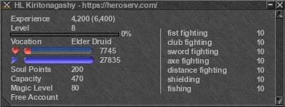 Signature for player HL Kiritonagashy