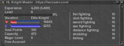 Signature for player HL Knight Master