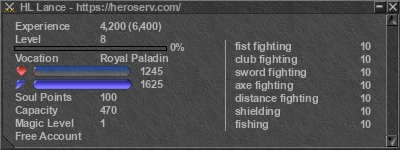 Signature for player HL Lance