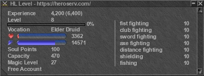 Signature for player HL Level
