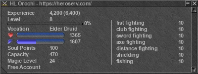 Signature for player HL Orochi