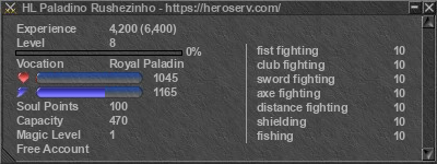 Signature for player HL Paladino Rushezinho