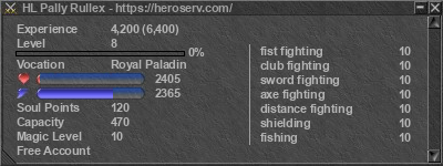 Signature for player HL Pally Rullex