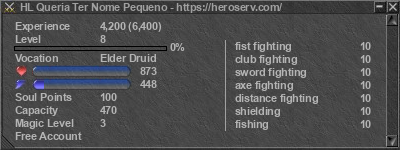 Signature for player HL Queria Ter Nome Pequeno