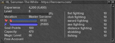 Signature for player HL Saruman The White