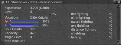 Signature for player HL Shuebows
