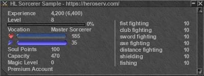 Signature for player HL Sorcerer Sample