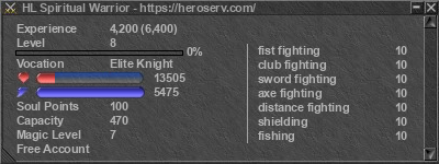 Signature for player HL Spiritual Warrior