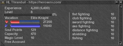 Signature for player HL Thranduil