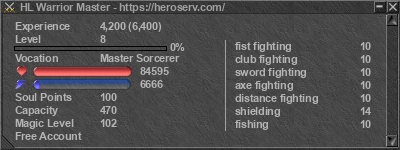 Signature for player HL Warrior Master