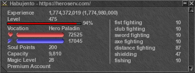 Signature for player Habujento