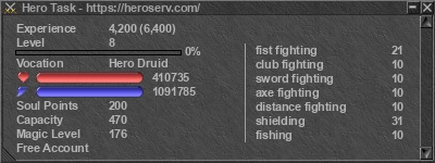 Signature for player Hero Task
