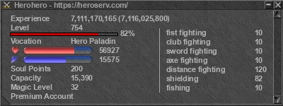 Signature for player Herohero