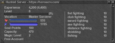 Signature for player Hunted Server