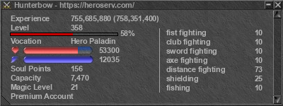 Signature for player Hunterbow