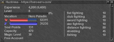 Signature for player Huntress