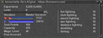 Signature for player Immortality Ra's Al'ghul