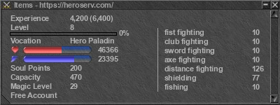 Signature for player Items