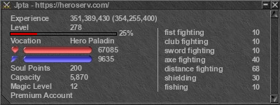 Signature for player Jpta