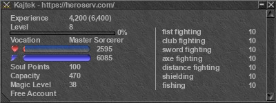 Signature for player Kajtek