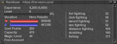 Signature for player Kamikaxe