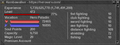 Signature for player Kembawalker