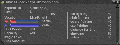 Signature for player Khaos Blade