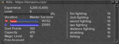 Signature for player Kills