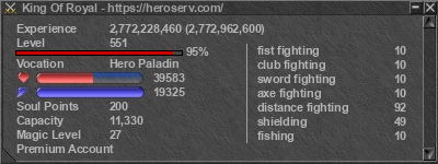 Signature for player King Of Royal