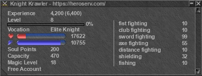 Signature for player Knight Krawler