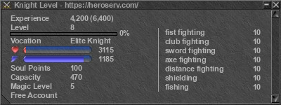 Signature for player Knight Level