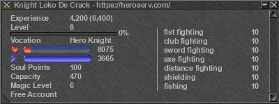 Signature for player Knight Loko De Crack
