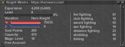 Signature for player Knight Mestre