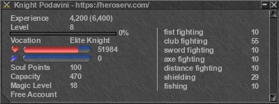 Signature for player Knight Podavini