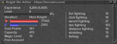 Signature for player Knight Rei Arthur