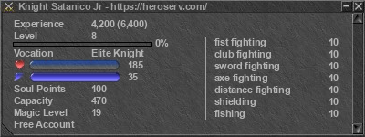Signature for player Knight Satanico Jr