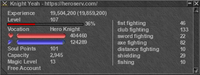 Signature for player Knight Yeah