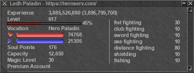 Signature for player Ledh Paladin