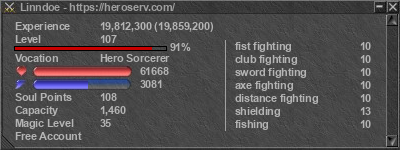 Signature for player Linndoe