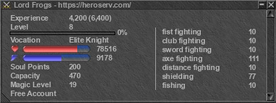 Signature for player Lord Frogs