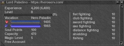 Signature for player Lord Paladino