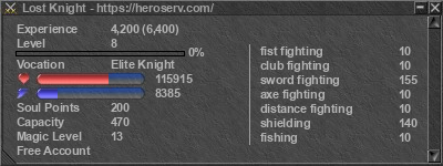 Signature for player Lost Knight