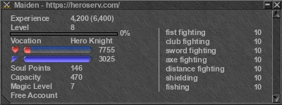 Signature for player Maiden