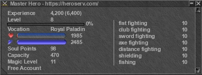 Signature for player Master Hero
