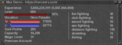 Signature for player Max Daron