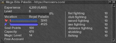 Signature for player Mega Bits Paladin