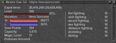 Signature for player Mestre Das Sd