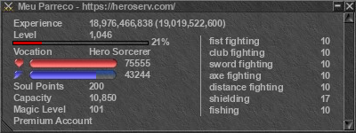 Signature for player Meu Parreco