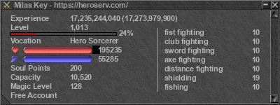 Signature for player Milas Key