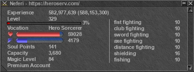 Signature for player Neferi